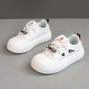 Damen Trendige Plateau-Sneaker mit buntem Schriftzug