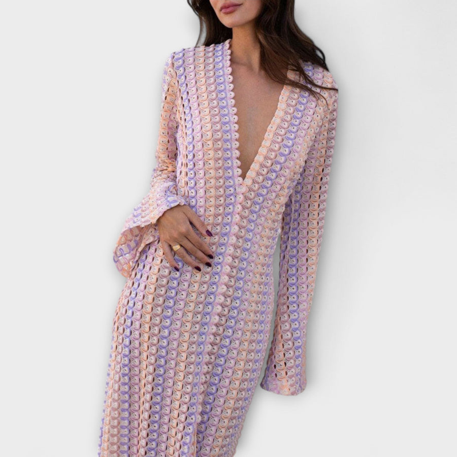 Elina – Maxikleid mit V-Ausschnitt und Urlaubs-Feeling