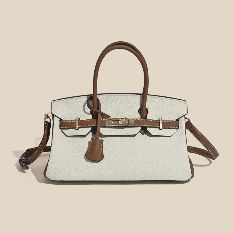 Jana | Damen Leder Schultertasche – Strukturierte Handtasche Rindsleder Crossbody für Büro 2026