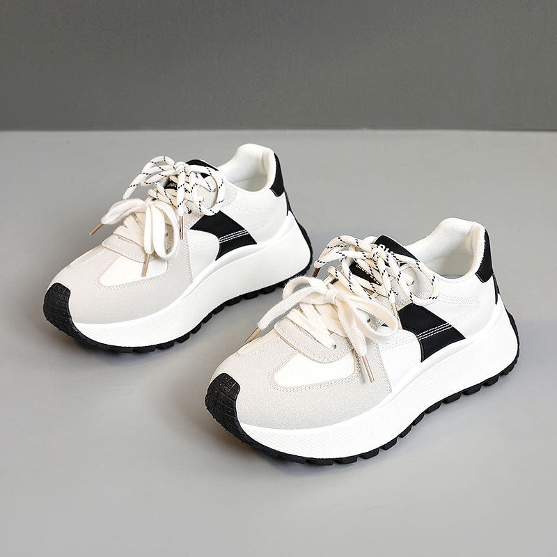Damen Sportliche Plateau Sneakers mit atmungsaktiver Polsterung