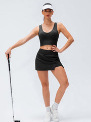 Mira | Nahtloser Tennis- & Sportrock mit Shorts