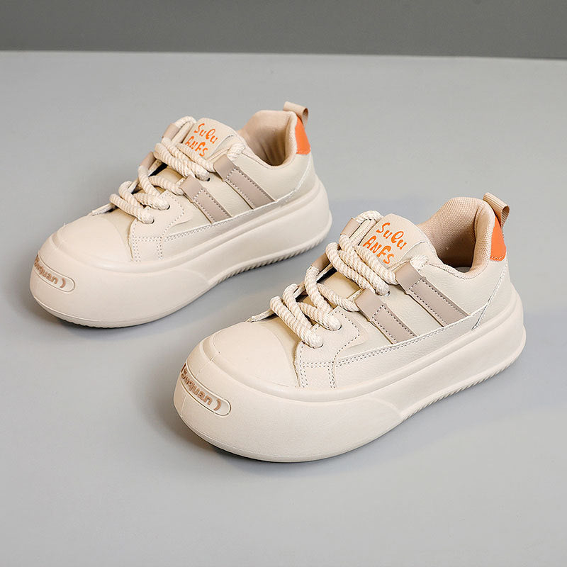 Damen Sportliche Plateausneaker mit modischen Akzenten und atmungsaktiver Sohle