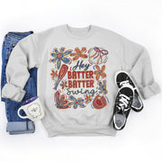 Damen Sweatshirt mit kreativem Baseball-Motiv und lässigem Schnitt