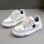 Damen Sportliche Sneakers mit modischem Stern-Design und atmungsaktiver Oberflächenstruktur