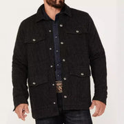 Herren strukturierte Utilityjacke mit praktischen Taschen Aliams