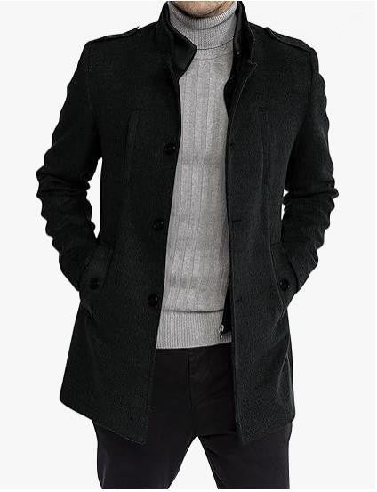 Herren eleganter multifunktionaler Langmantel Aliams