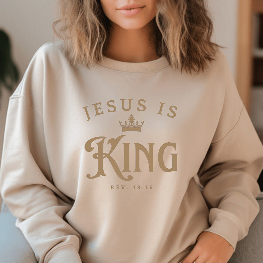 Damen Sweatshirt mit inspirierendem Schriftzug und lockerer Passform