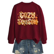 Damen Sweatshirt mit kreativem Herbstdesign und lässigem Schnitt