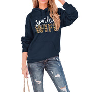 Damen Kapuzenpullover mit kreativem und elegantem Schriftzug