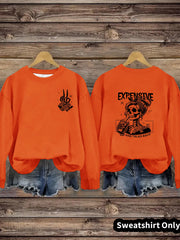 Damen Sweatshirt mit kreativem Motiv und lässigem Schnitt