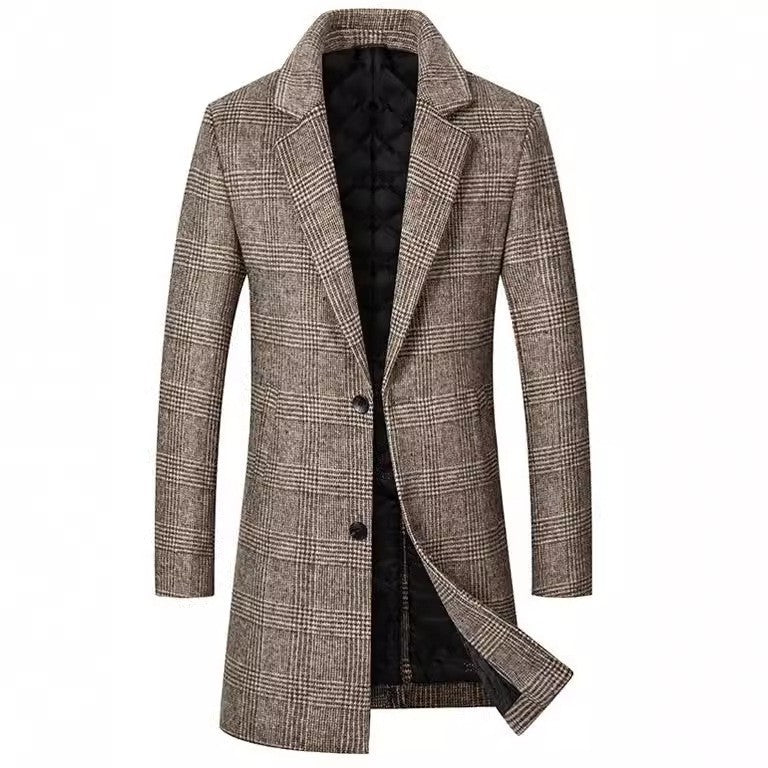 Herren eleganter Karomantel Aliams