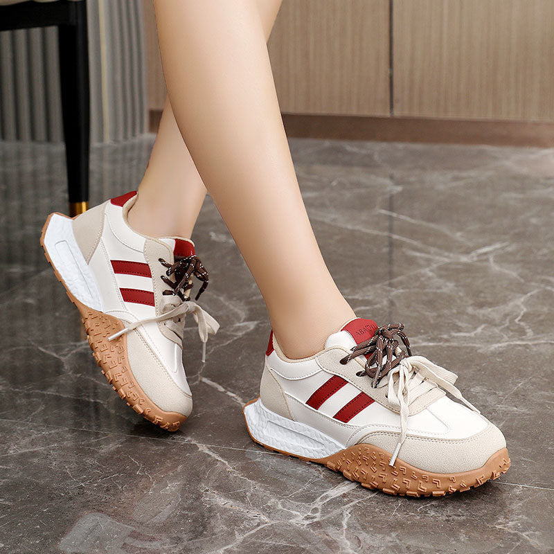 Damen Sportliche Chunky Sneakers mit rutschfester Sohle und atmungsaktiver Mesh-Oberfläche