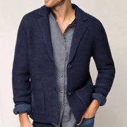 Herren Strickblazer mit strukturiertem Design und praktischen Taschen Aliams