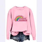 Damen lässiger Sweatshirt mit einzigartigem Druck
