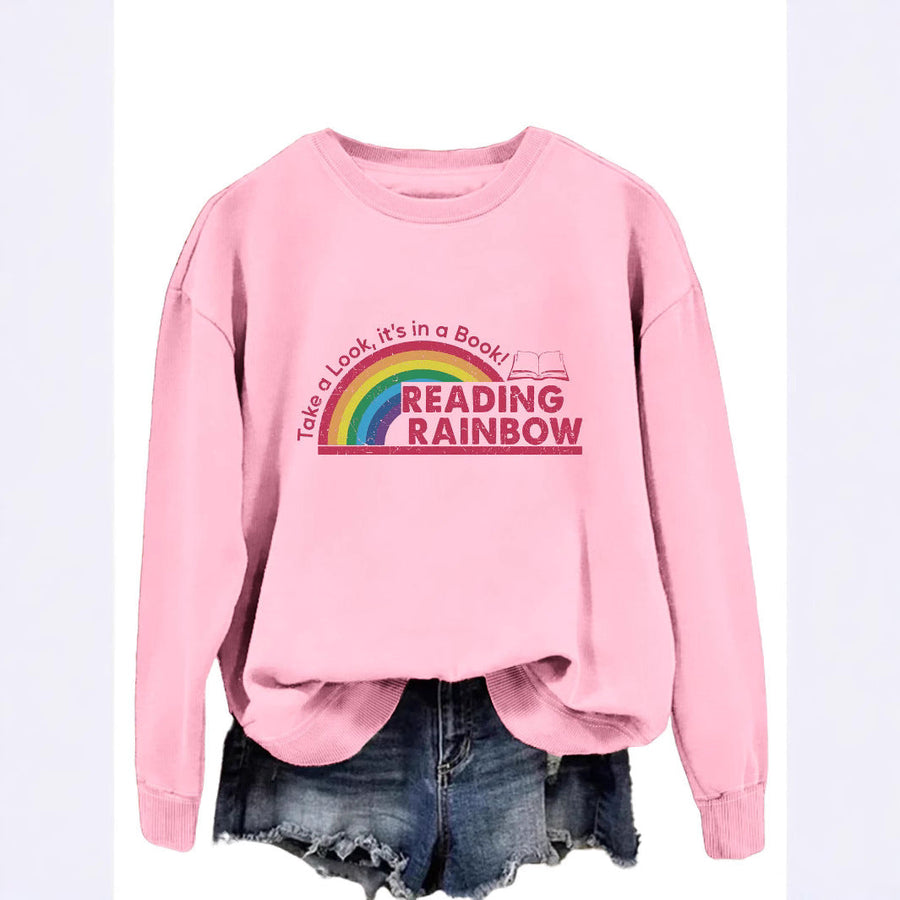 Damen lässiger Sweatshirt mit einzigartigem Druck