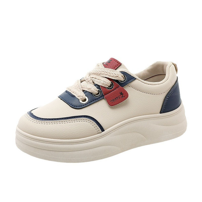 Damen modische Sneakers mit gepolsterter Laufsohle und atmungsaktiver Oberflächenstruktur