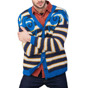 Herren gemusterter Strickpullover mit kreativem Design Aliams