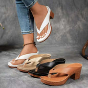 Clara | Dicker Absatz Orthopädische Sandalen