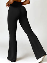 Elena | High-Waist Bootcut Leggings mit Taschen
