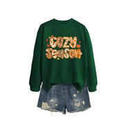 Damen Sweatshirt mit kreativem Herbstdesign und lässigem Schnitt