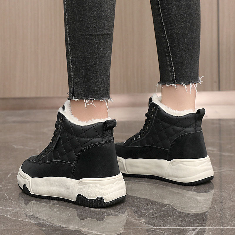 Damen Winter Sportsneakers mit kuscheligem Innenfutter und robustem Profil