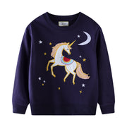 Mädchen Sweatshirt mit zauberhaftem Einhorn-Design Drune