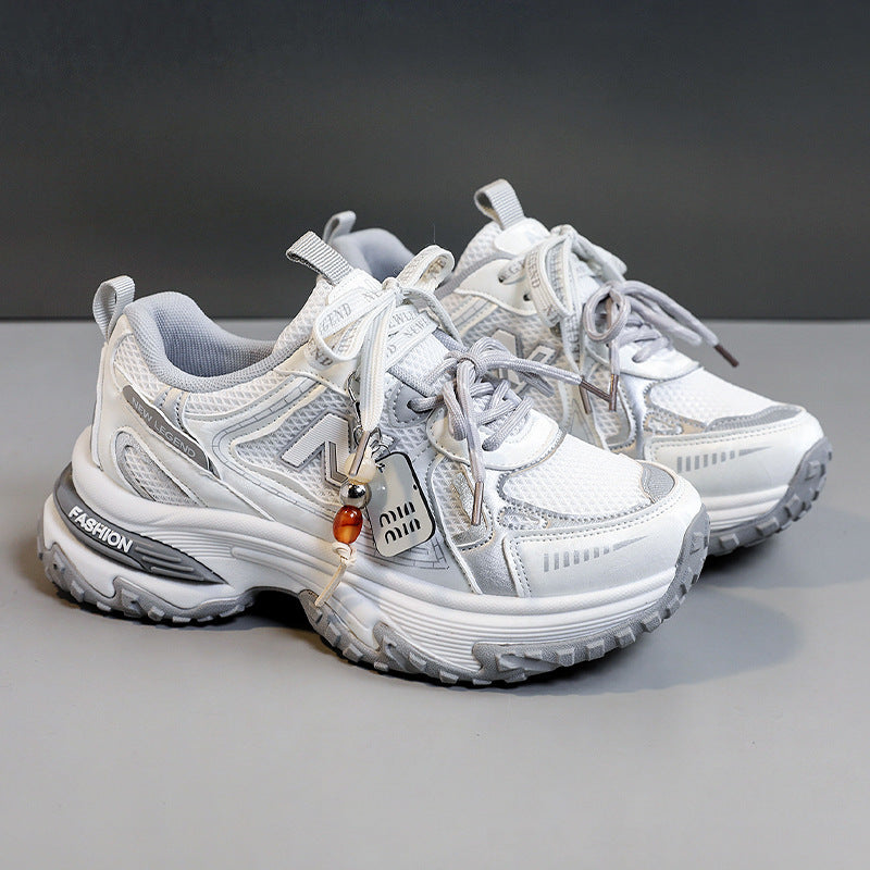 Damen Sportliche Sneakers mit atmungsaktiver Mesh-Oberfläche und dämpfender Laufsohle    1771555686
