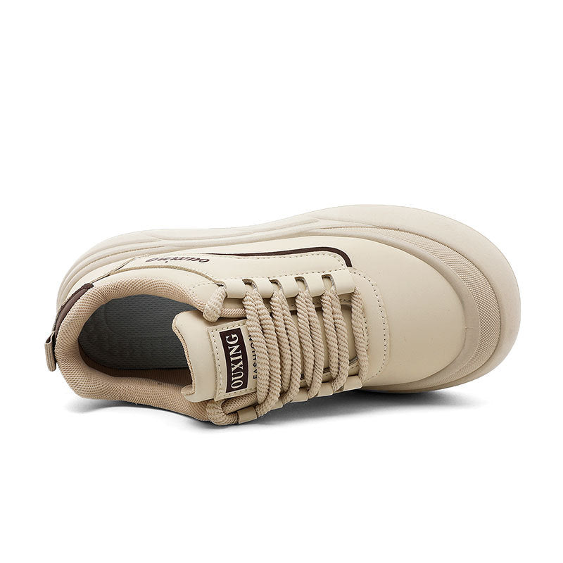 Damen Trendige Plateau Sneakers mit bequemer Dämpfung