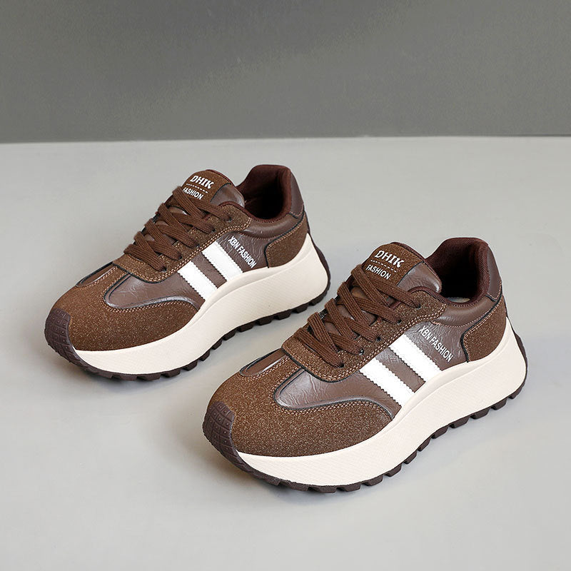 Damen Chunky Sneakers mit ergonomischer Dämpfung und rutschfester Laufsohle
