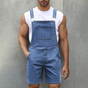 Herren Lässige Denim-Latzhose Heidi-Mode
