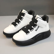 Damen Sportliche High-Top Sneakers mit elastischen Schnürsenkeln