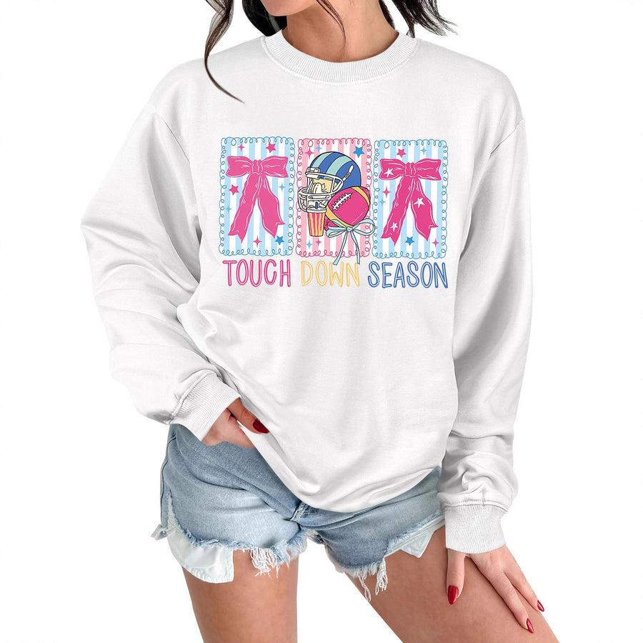 Damen Sweatshirt mit kreativem Football-Motiv und lässigem Schnitt