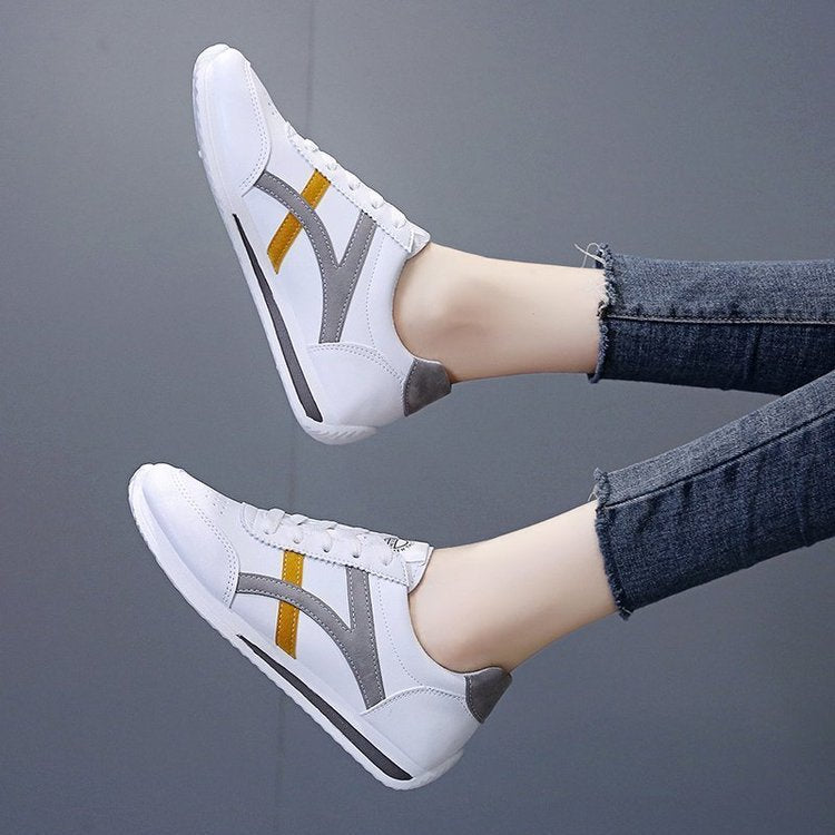 Damen Retro-Inspirierte Freizeitschuhe mit atmungsaktiver Lederoberfläche und bequemer Dämpfung Heidi-Mode