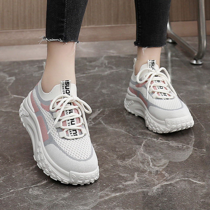 Damen Sportliche Fashion Sneakers mit atmungsaktivem Obermaterial