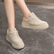 Damen modische chunky Sneakers mit atmungsaktivem Obermaterial und bequemer Dämpfung