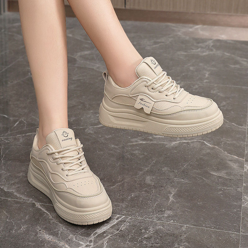 Damen modische chunky Sneakers mit atmungsaktivem Obermaterial und bequemer Dämpfung