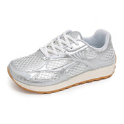 Damen Sportliche Sneakers mit atmungsaktivem Netzoberteil und flexibler Laufsohle