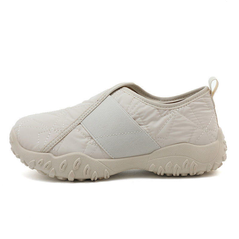 Damen Bequeme Slip-On Sneakers mit rutschfester Sohle und atmungsaktivem Obermaterial