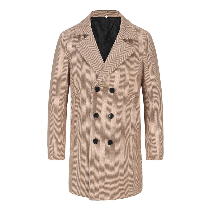 Herren eleganter Woll-Trenchcoat Aliams
