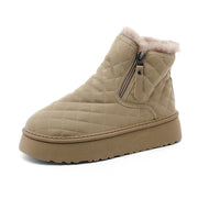 Damen Warmgefütterte Ankle Boots mit innovativem Reißverschluss