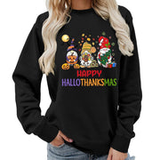 Damen Sweatshirt mit fröhlichem Feiertagsdesign