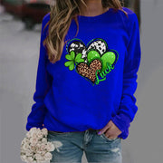 Damen Sweatshirt mit kreativem Herzdesign und auffälligem Motiv