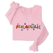 Damen Sweater mit kreativem Druck und lässigem Schnitt