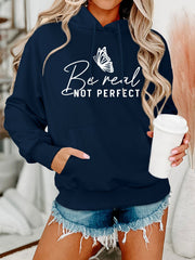 Damen Kapuzenpullover mit kreativem Motiv und bequemer Schnittführung