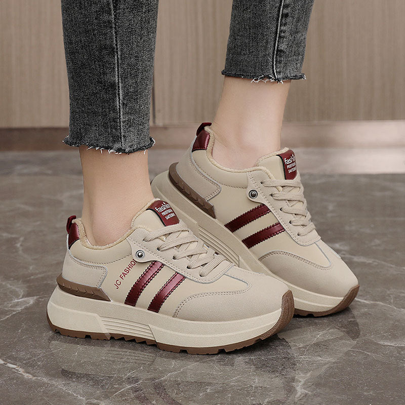 Damen trendige Sneakers mit dämpfender Sohle und atmungsaktiver Innenausstattung