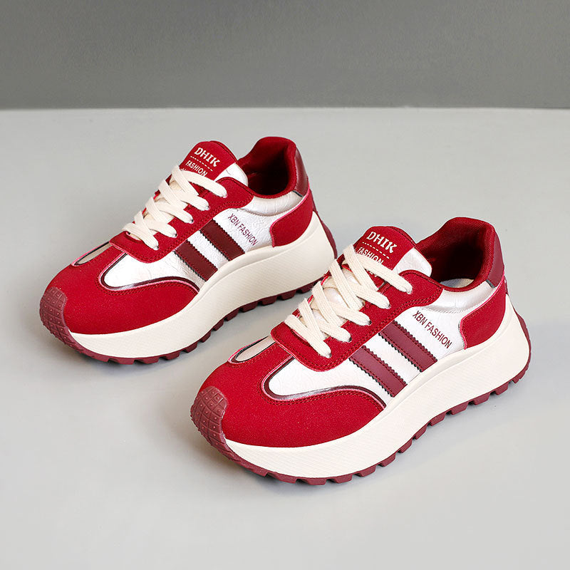 Damen Chunky Sneakers mit ergonomischer Dämpfung und rutschfester Laufsohle