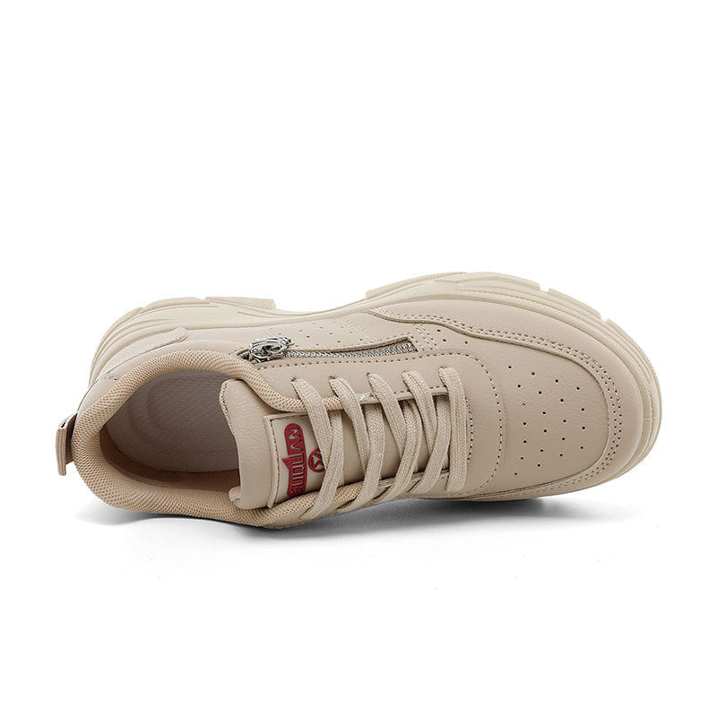 Damen Sportliche Sneaker mit trendiger Reißverschluss-Applikation und komfortabler Sohle