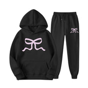 Damen lässiger Hoodie und Jogginghose Set