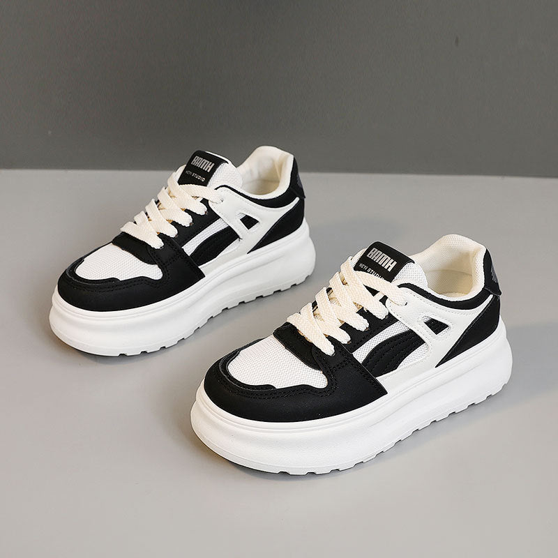 Damen modische Chunky Sneakers mit atmungsaktiver Mesh-Oberfläche und robustem Profil