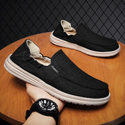 Herren-Slipper aus atmungsaktivem Segeltuch im Slip-on-Stil - Bruno